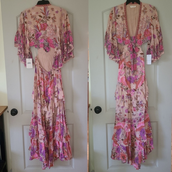 Rare Spell Designs Siren Song Flamingo Gown Very Limited Make! XS Flamenco Bambi - Picture 8 of 17